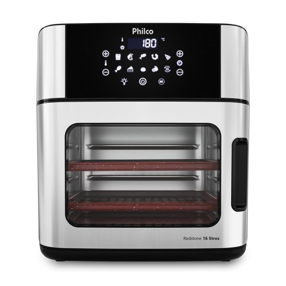 Air Fryer Philco PAF16A 16L Inox Painel Digital 2000W 220V