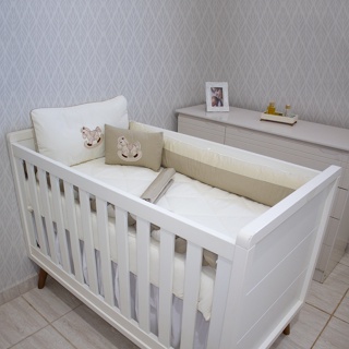 Kit Berço June Americano 09 peças | Menino Menina | Baby Bordado Algodão | GC em Oferta na Shopee