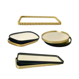 Bandeja Decorativa Espelhada Redonda e Variações em Oferta na Shopee