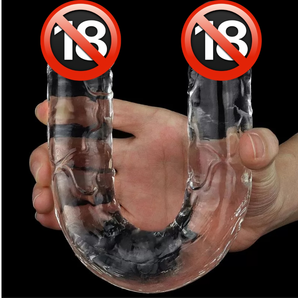 Penis Dupla Penetração Em Silicone 33x3,2 Cm Dildo Jelly