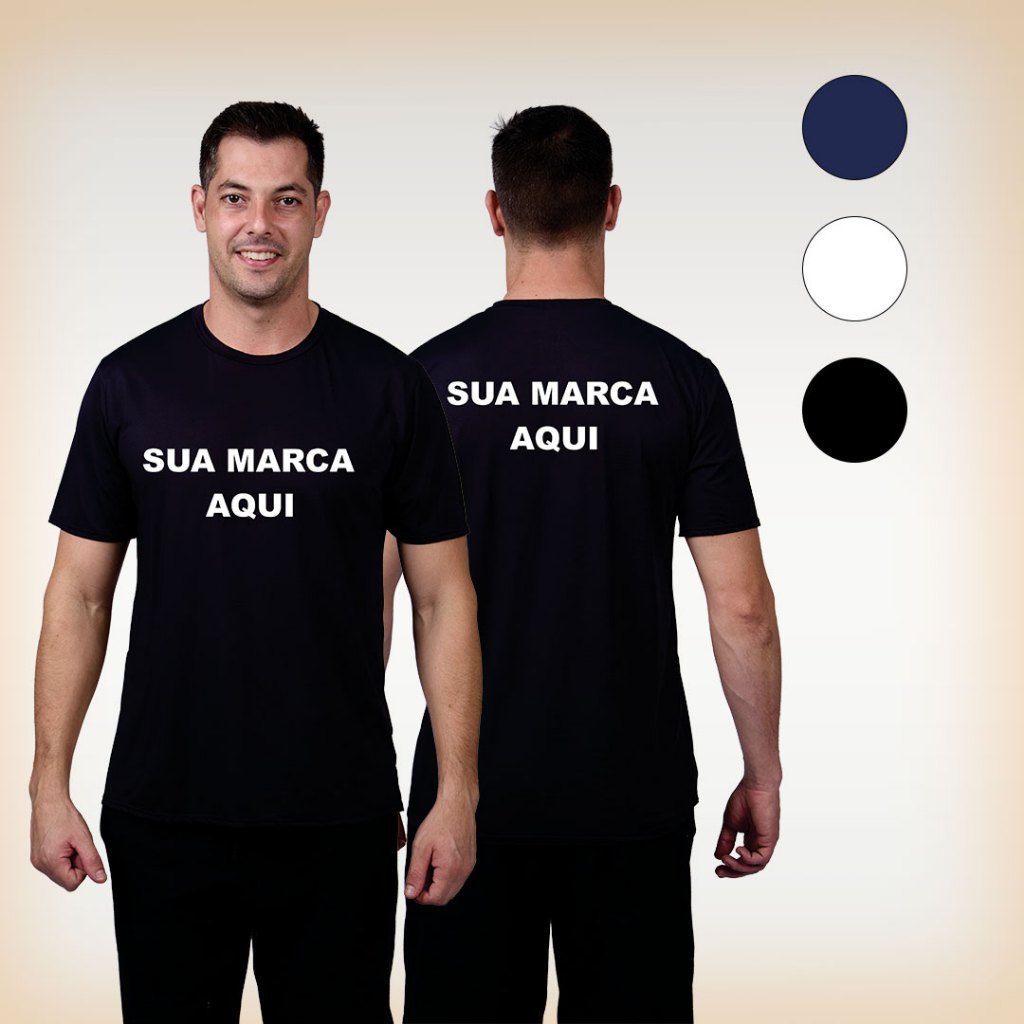 Camiseta 100% poliamida conforto personalizada com sua logomarca LEIA A DESCRIÇÃO