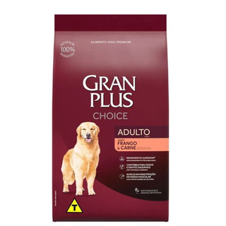 Ração GranPlus Choice Cães Adultos Frango e Carne 15 kg