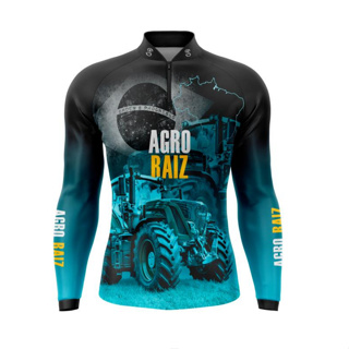 Camiseta Camiseta Super King Agro Trator Proteção Solar Uv50+ Dry Fit Gll-141 em Oferta na Shopee