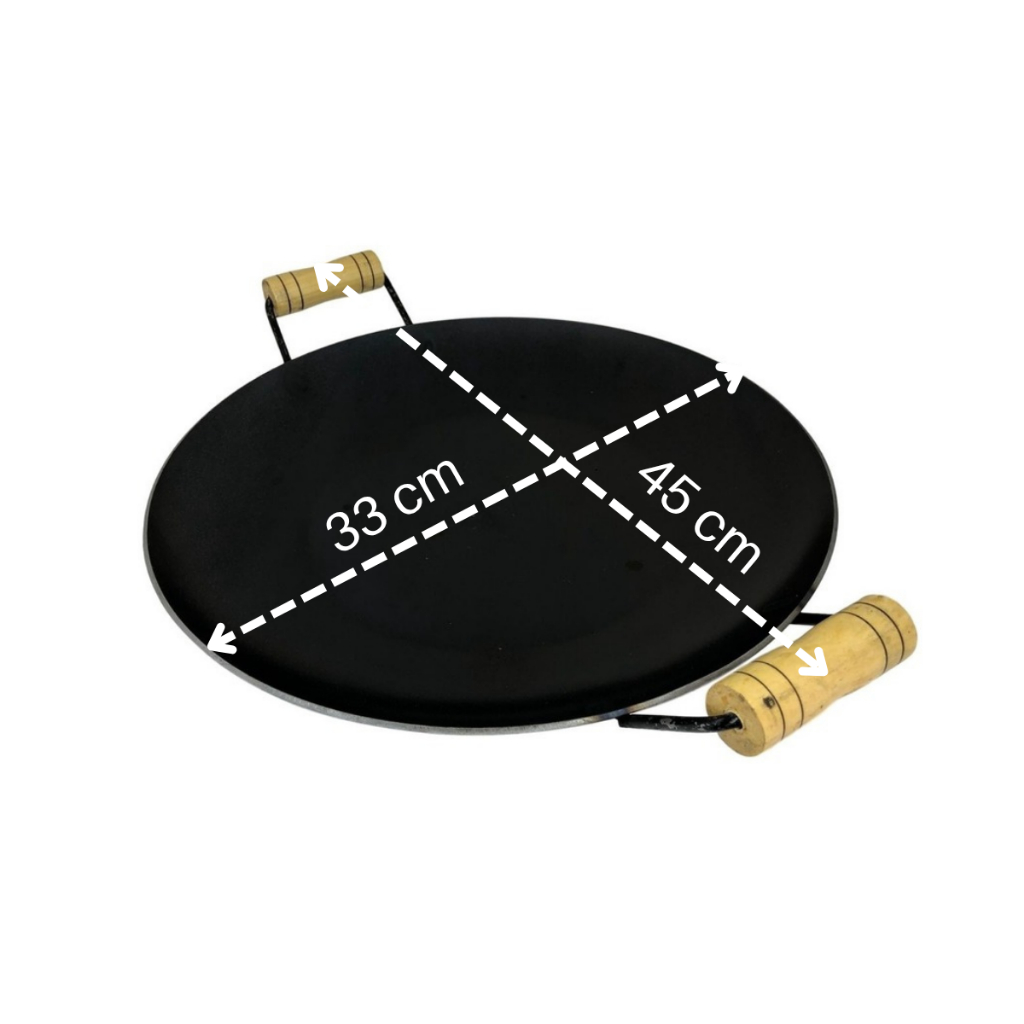 Disco Chapa de Arado Bifeira Aço Rústico Reforçado com Alças Médio 45cm em Oferta na Shopee