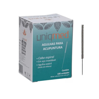 Agulhas Para Acupuntura Uniqmed 0,25x25 Cx Com 100 Unidades em Oferta na Shopee