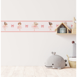Faixa Adesiva Decorativa Infantil Fadinhas Bailarinas Quarto Menina Rosa em Oferta na Shopee