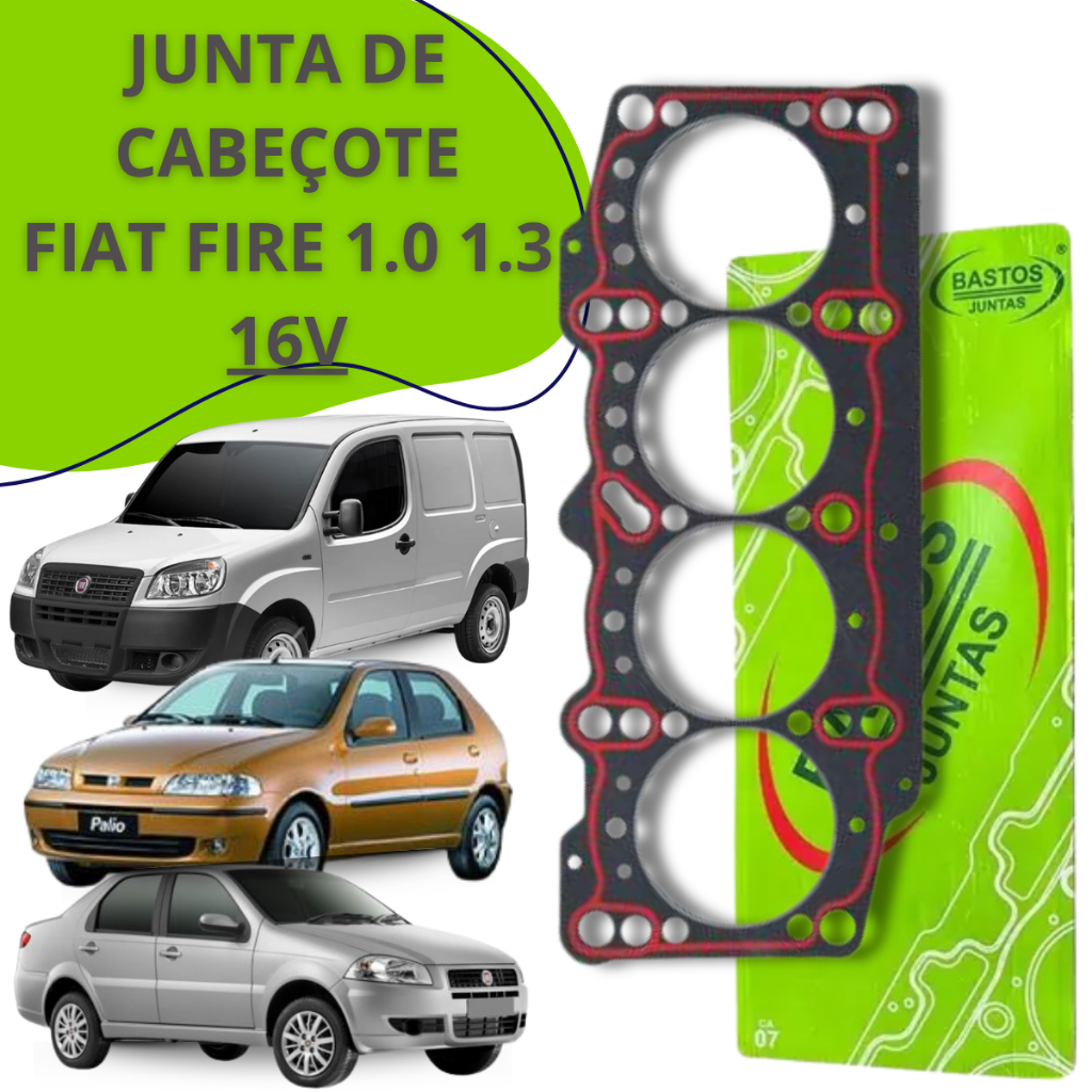 Junta Cabeçote Fiat Fire 1.0 1.3 16v Palio / Weekend 2000, 2001, 2002, 2003 Bastos em Oferta na Shopee