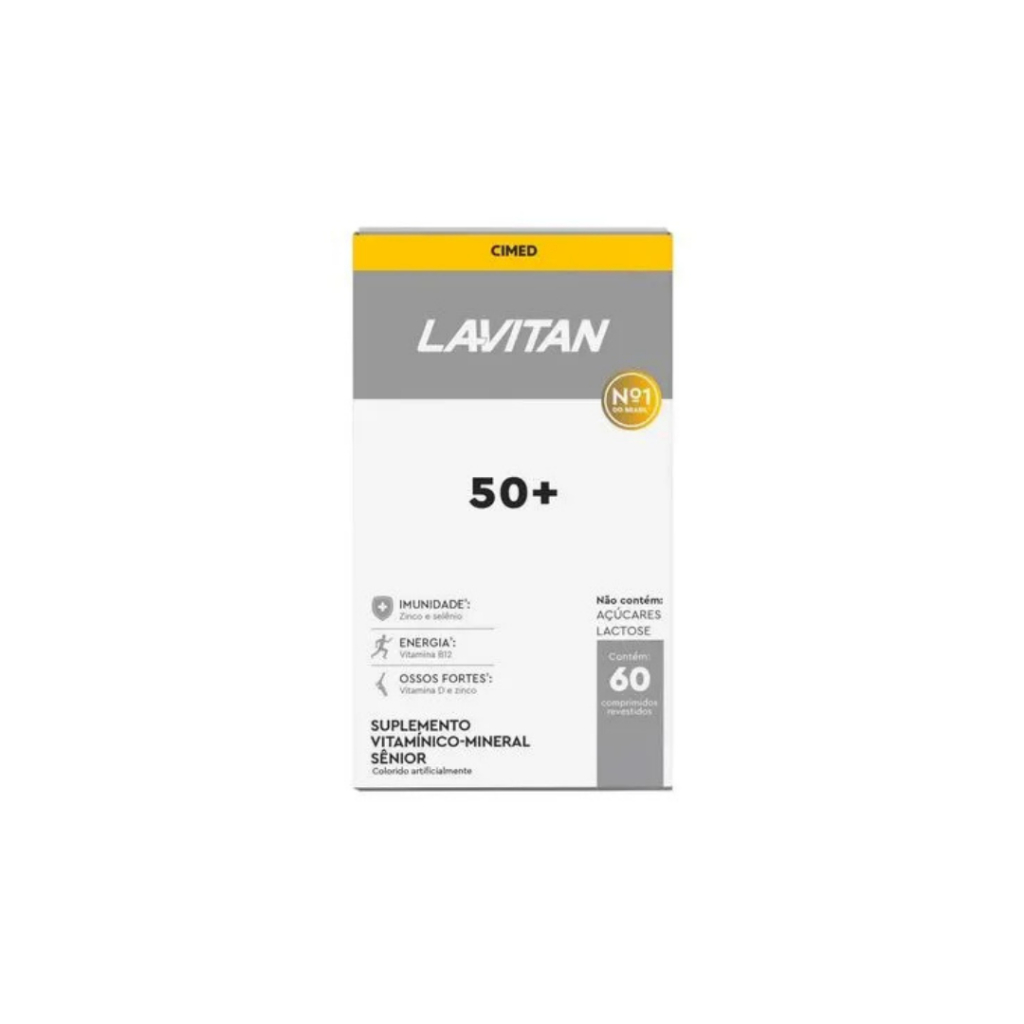 Lavitan 50+ Vitalidade 60 Comprimidos - Polivitamínico em Oferta na Shopee