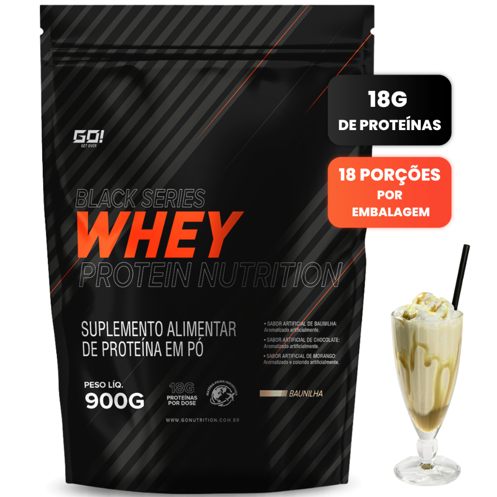 Whey Protein Concentrado Nutrition 900g - GO NUTRITION