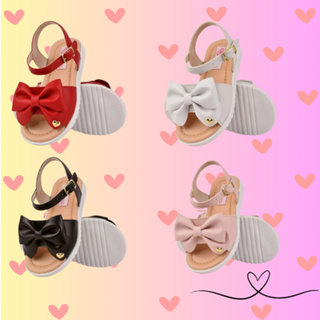 Sandália Infantil Menina Casual Luxo Com Laço Coração Super Confortável Qualidade Premium 16 ao 27 em Oferta na Shopee