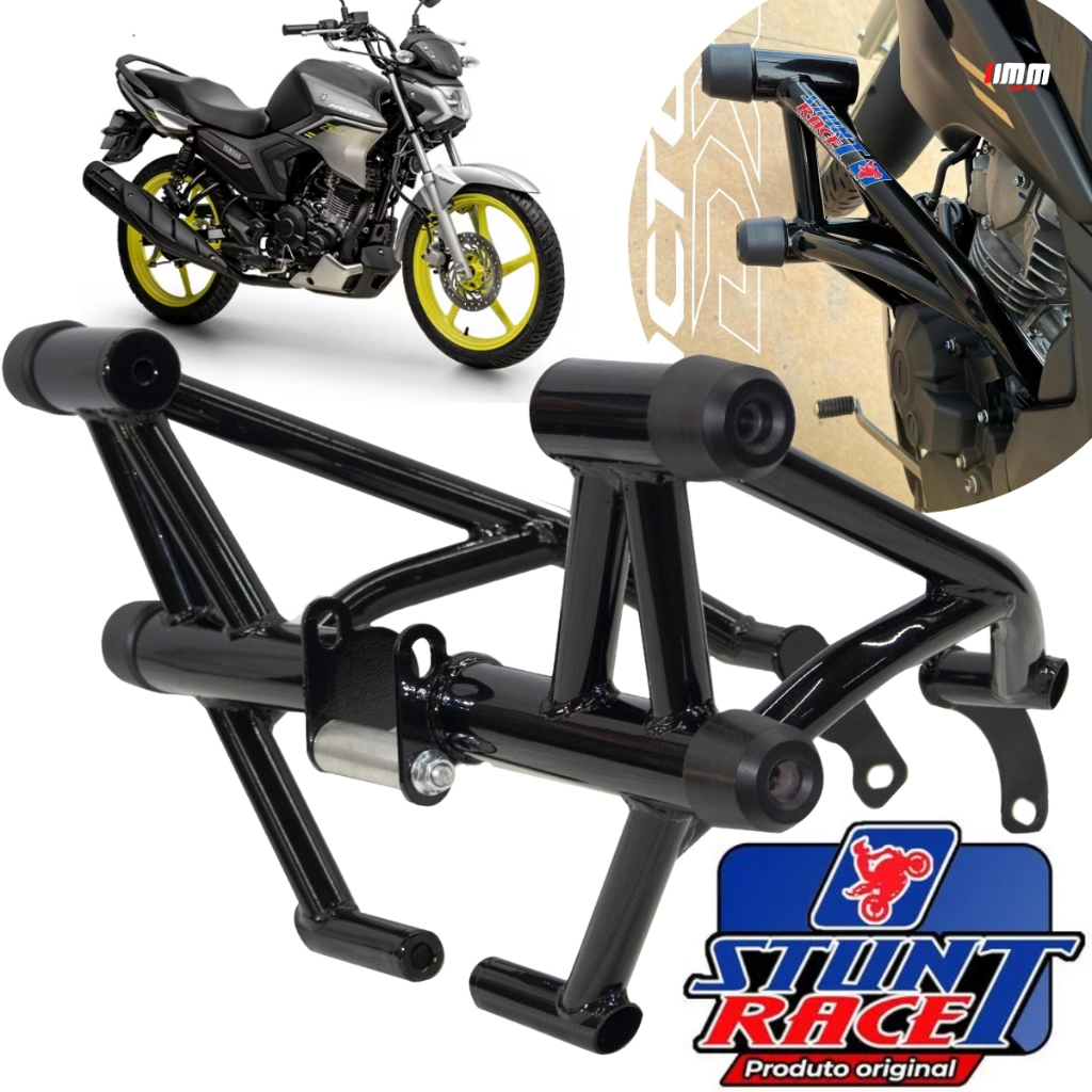 Protetor Stunt Race FACTOR 150 / DX 2025+ gaiola de proteçao slider Street Cage motor e carenagem Yamaha YBR
