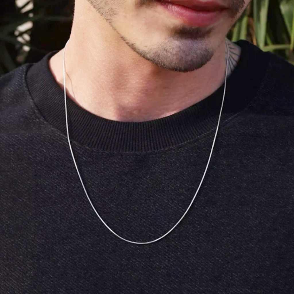 Corrente Veneziana V12  Prata Legítima 925 – 40–70 cm, Fecho Seguro em Oferta na Shopee