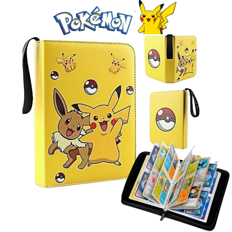400 p vs 240 p Brinquedos Porta Álbum Anime Pokemon Card Coleções Pasta Livro Mewtwo Charizard Crianças Lista Carregada