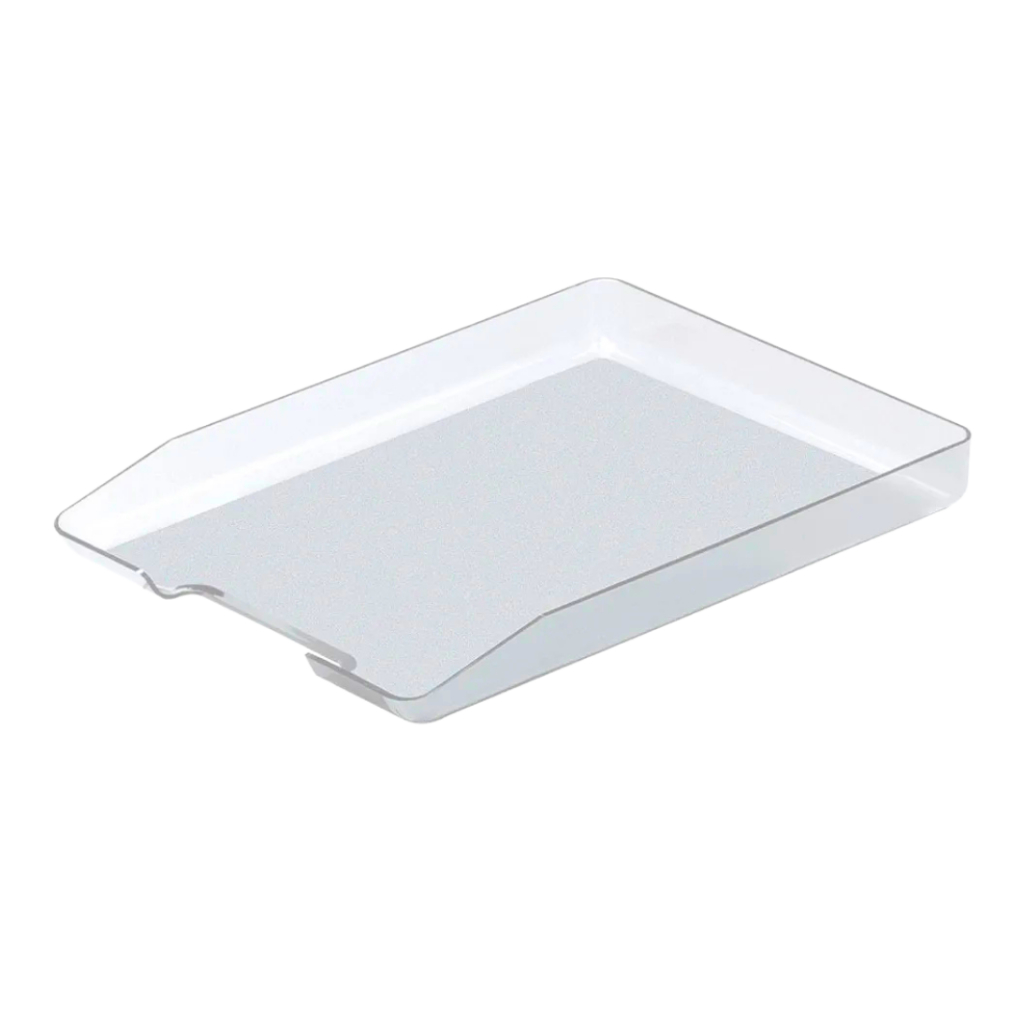 Caixa de correspondência simples móvel Bandeja documentos escritório cor cristal A4 Ofício home ofice