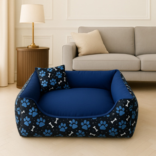 Cama de cachorro e gato 50 x 50 cm caminha pet lavável c/ zíper em Oferta na Shopee