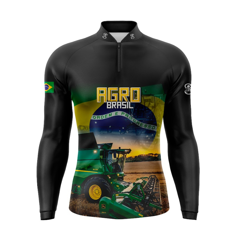 Camiseta Camiseta Super King Agro Costura Reforçada Proteção Solar Uv50+ Dry Fit Gll-157 em Oferta na Shopee