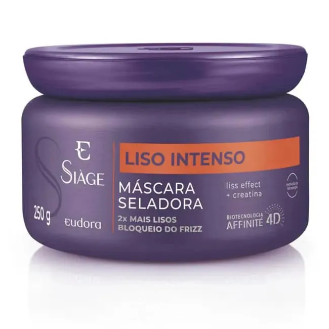 Máscara Seladora Liso Intenso 250g Siage Eudora