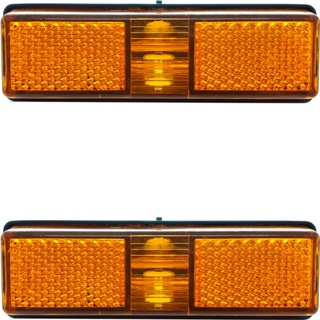 Par Lanterna Lateral Seta Ford F11000 F13000 F14000 Pisca Delimitadora Lateral em Oferta na Shopee