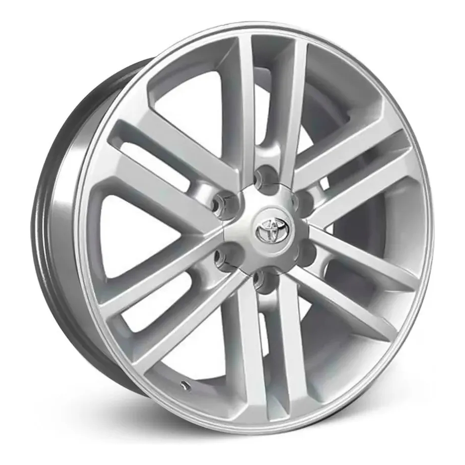 Kit 4 Rodas Aro 17 6x139 Toyota Hilux 201213/14/15 Prata Krmai R37