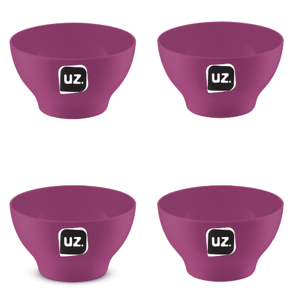 Kit 4 Cumbucas de Plastico 500 ML UZ Utilidades