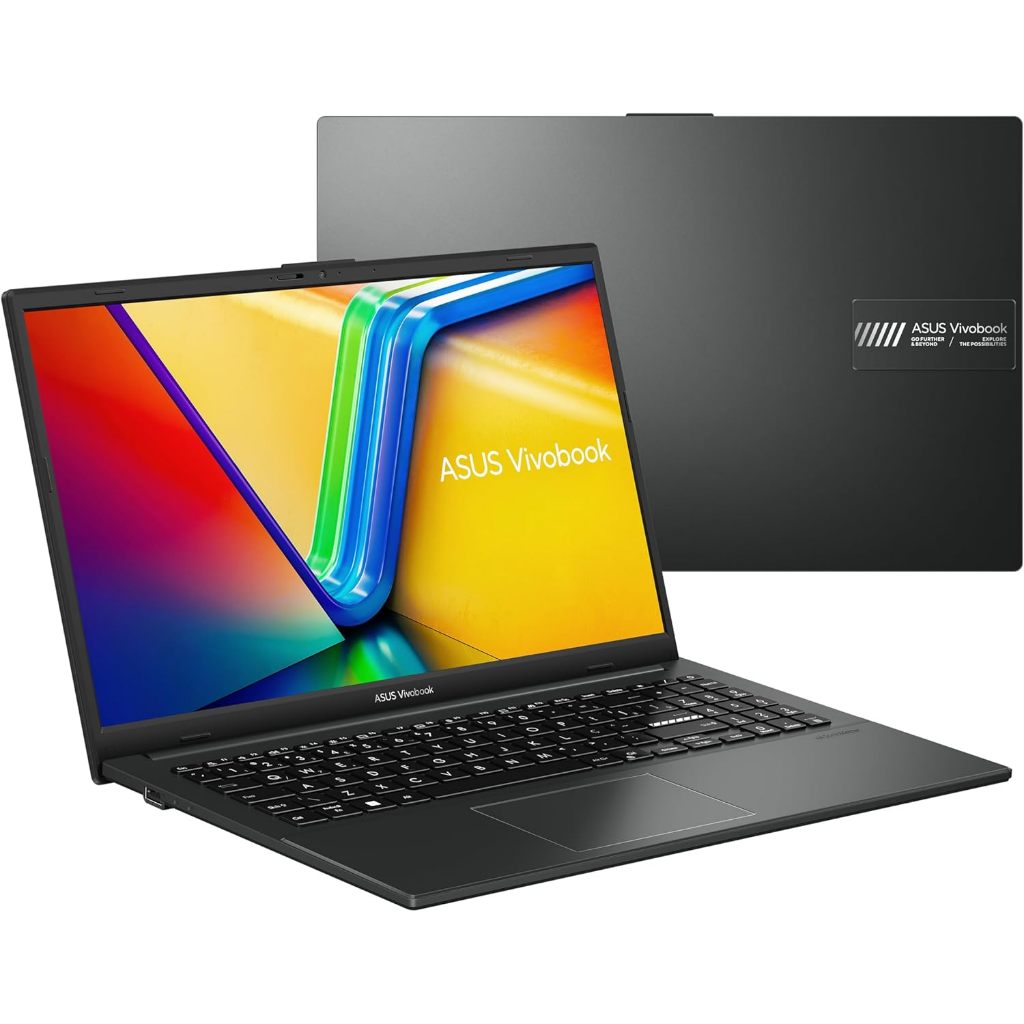 Notebook ASUS VivoBook Go 15, AMD RYZEN 3 7320U, 4 GB, 128 GB SSD, Tela 15,6" FHD, Mixed Black - E1504FA-NJ1291
