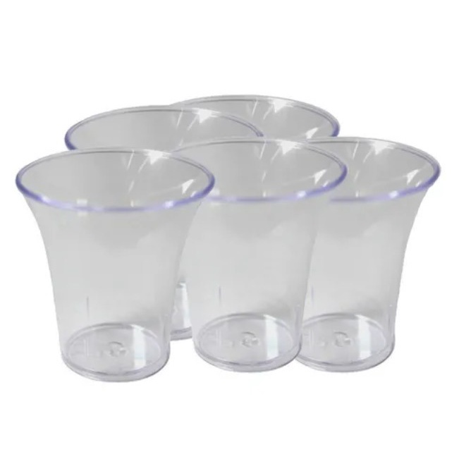 Kit 20 Unidades Cálice Copinho para Santa Ceia Acrílico Transparente preço de atacado