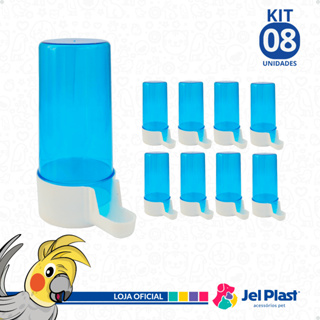 Bebedouro Para Pássaros Aves Italiano 200 ml  Malha Larga / Malha Fina Jel Plast em Oferta na Shopee