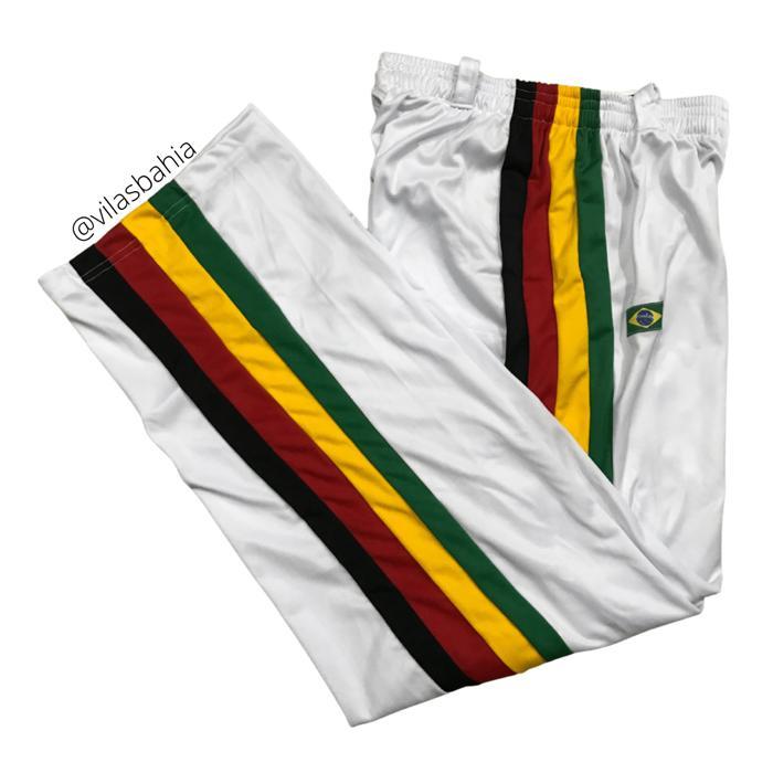 Calça De Capoeira Abada Brasil Reggae Jamaica Helanca Poliamida - Fabricado na Bahia