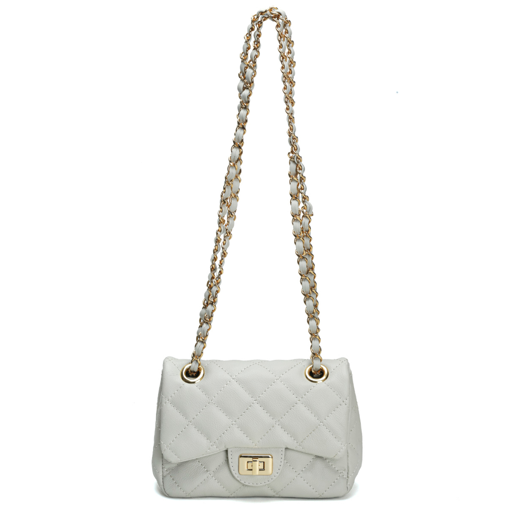 Bolsa Feminina Couro Legitimo Matelassê Mini Bag