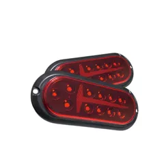 Lanternas Led Carretinha Reboque Jet Sky Barco Canoa Vermelha par