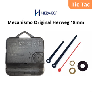 Mecanismo Relógio Parede Eixo Médio 18mm Tic Tac Original Herweg M4000 em Oferta na Shopee