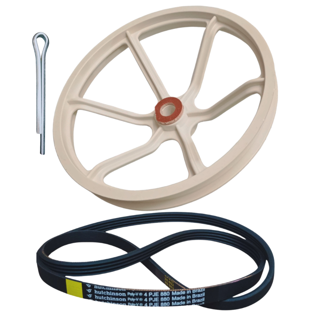 Polia Do Agitador + Correia 4Pje 880 Tanquinho Colormaq Lct 4,5Kg 7Kg