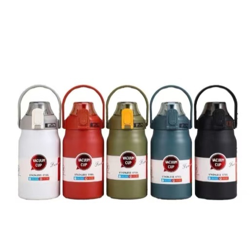 Garrafa Térmica de Viagem Aço Inox Água Café com Alça Camping Trilha Acampamento 1200ml em Oferta na Shopee