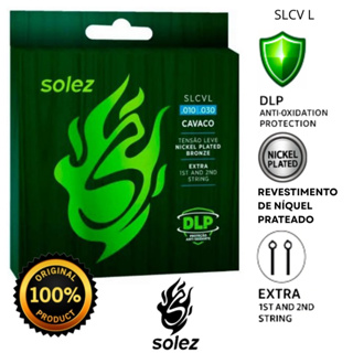 Encordoamento Solez Cavaco 010 DLP Tensão leve SLCVL - 2 cordas extras em Oferta na Shopee