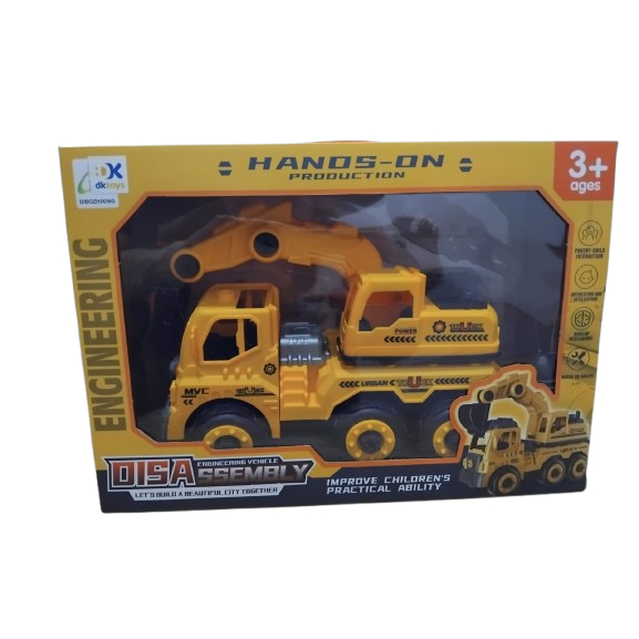 Brinquedo Caminhão Infantil Trator De Brinquedo Betoneira Escavadeira Desmontável GRANDE