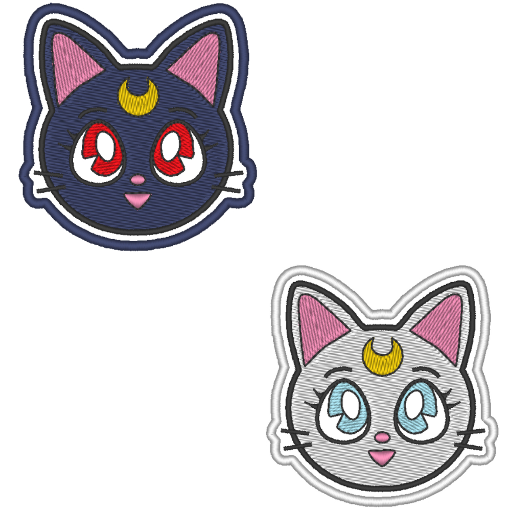Patch Aplique Termocolante Artemis e Luna Sailor Moon