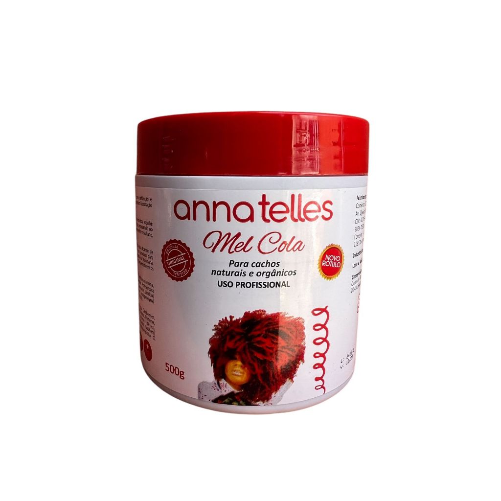Mel cola Anna Telles para cachos naturais e orgânicos 500g em Oferta na Shopee