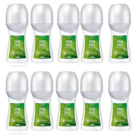 10 Un Roll-on Erva Doce 50ml Avon Pronta Entrega
