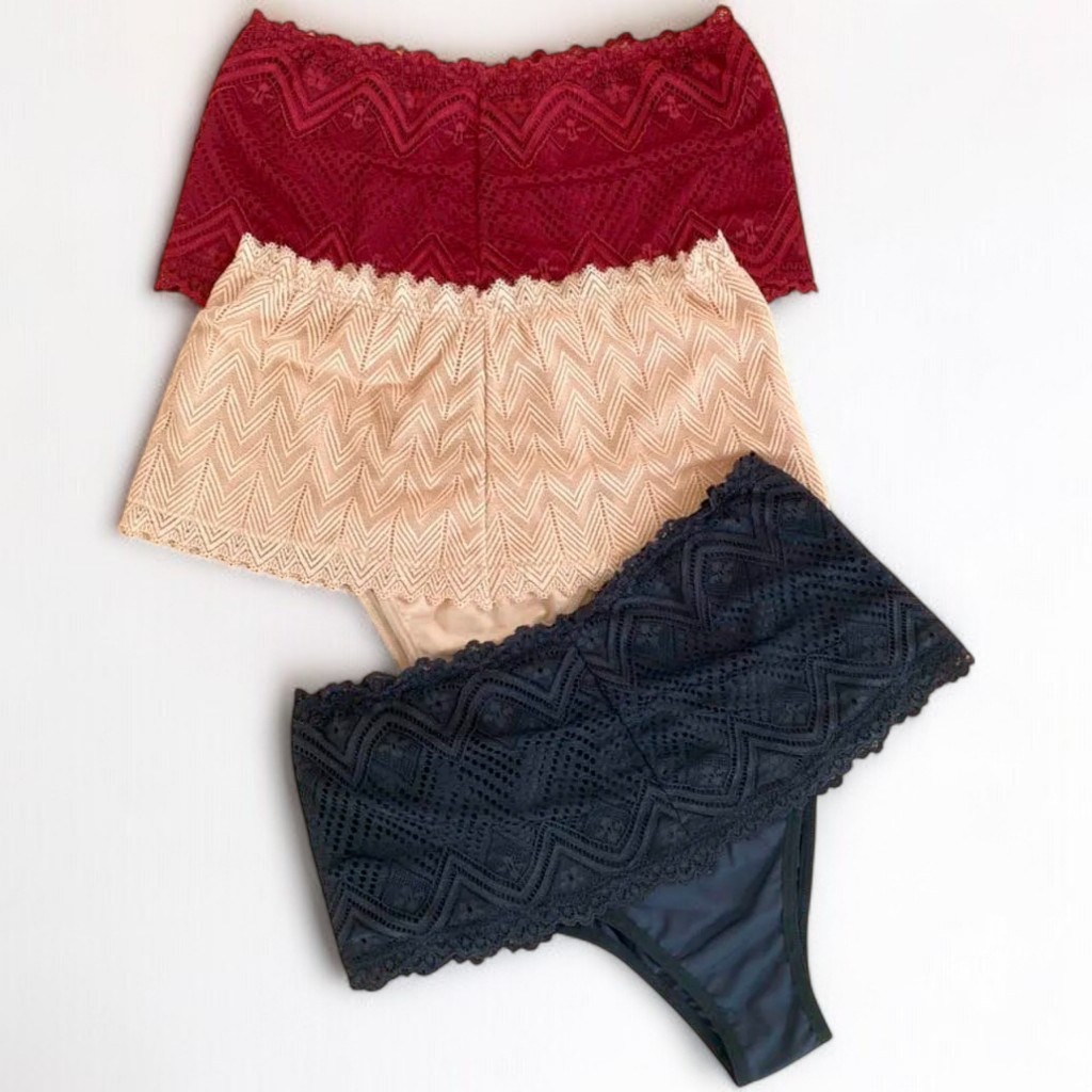 Kit 4 Calcinha Cinta Modeladora Algodão Pala Larga Segura Barriga Senhora Gestante Pós parto