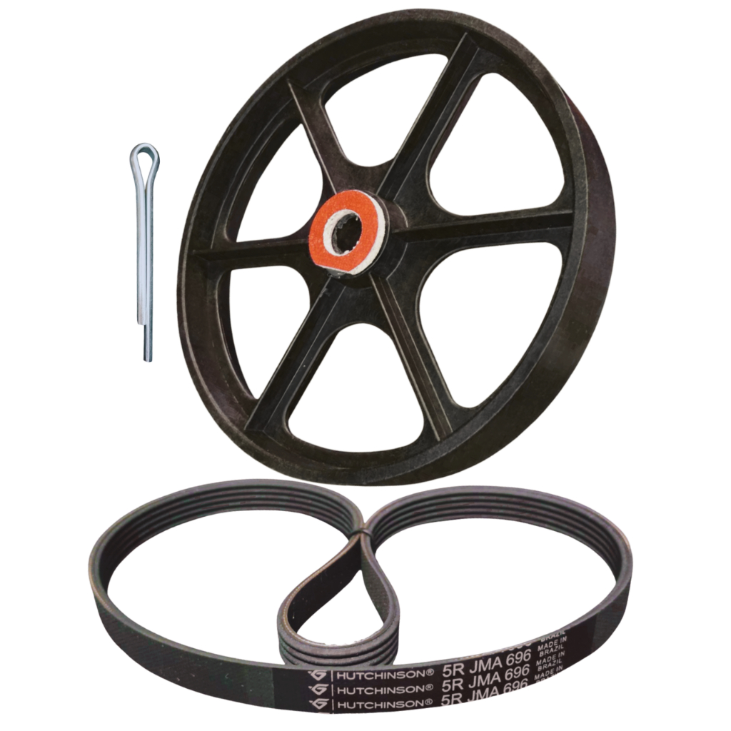 POLIA DO AGITADOR + CORREIA 5JMA 696 TANQUINHO NEWMAQ NEWUP 10KG 12kg