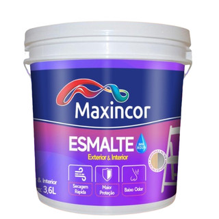 Tinta Esmalte Base D'Agua Metais E Madeiras Fosca 3,6lts Cores