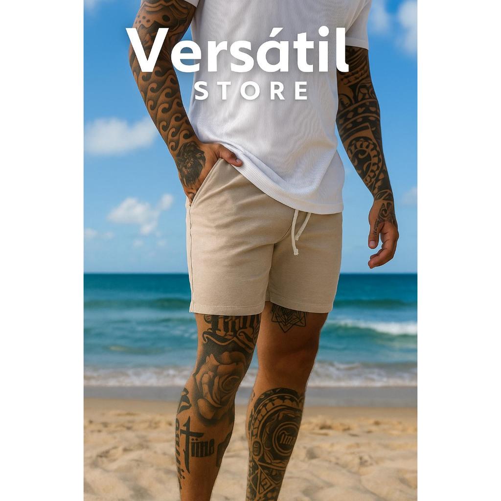 Shorts Masculino Com 3 Bolsos Praia academia