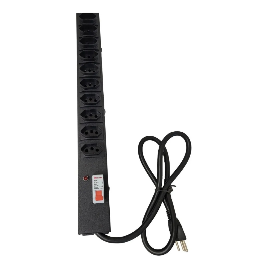 Filtro Linha 20 Amperes 10tomadas Bivolt 20a 4400w Disjuntor