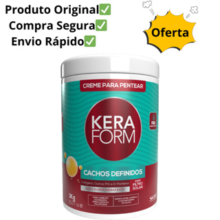 Creme de Pentear Cachos Definidos 1kg Keraform em Oferta na Shopee