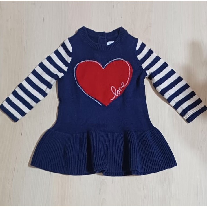 Blusa de tricot com babado Baby Gap tam 1
