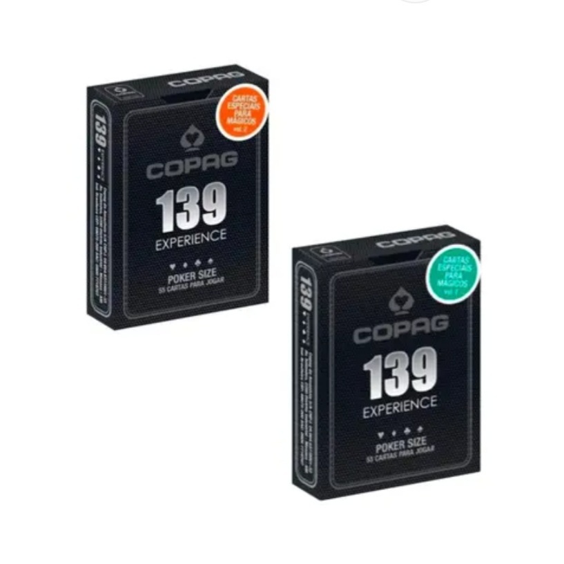 Baralho Copag 139 Experience vol 1 e 2 - Cartas Especiais para Magicos - Leia a Descricao