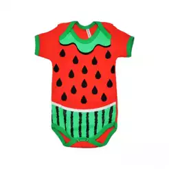 Body Bebê Mesversário Temático Melancia