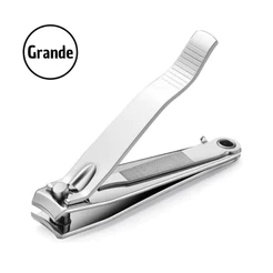 Kit 1 / 3 / 6 Pçs Cortador De Unha Grande Com Lixa Aço inox Manicure Pedicure