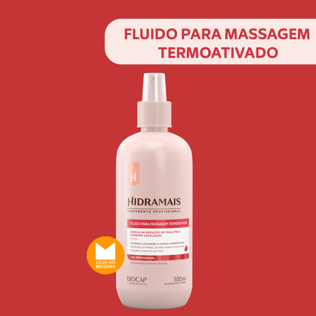 FLUIDO PARA MASSAGEM TERMOATIVADO 500ml - HIDRAMAIS