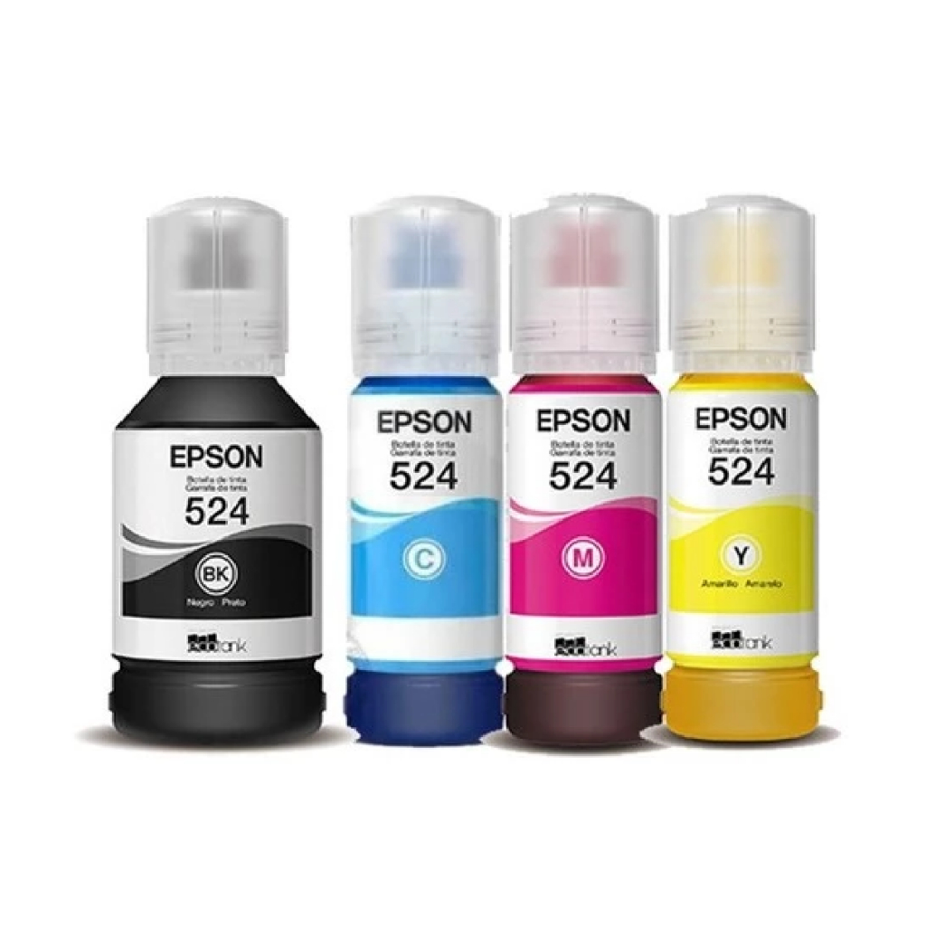 Kit 4 Tinta Impressora T524 Color 70 Ml L15150 L15160 L6490